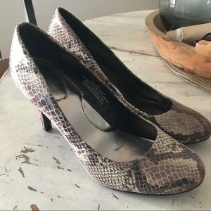 Snake skin heels